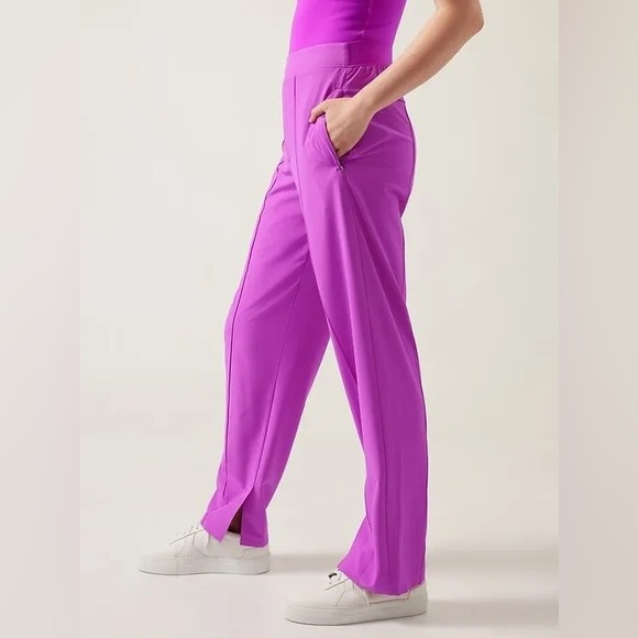 NWT ATHLETA Brooklyn Heights | Vienna Slim Pant in Jazzy Purple - Picture 3 of 9